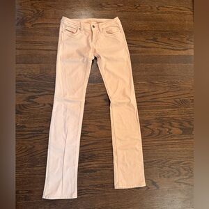 DIESEL light peachy pastel pants $295 Size 24, super chic worn twice
